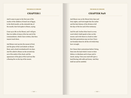 The Book of Jubilees — Collector's Edition